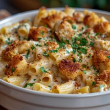 Creamy Garlic Parmesan Chicken Pasta Bake-image