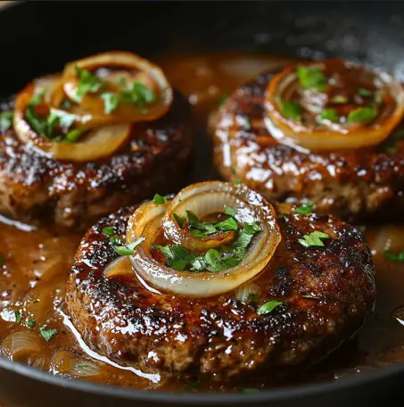 Hamburger Steak with Onions and Gravy – Naomi's Recipes