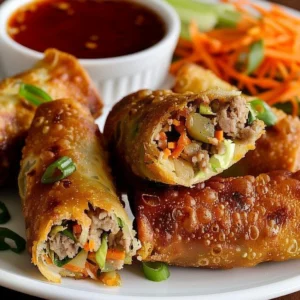 Crispy Homemade Egg Rolls: Healthy Recipe in 40 Minutes - Recipe Image