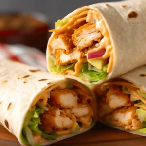 Minute Crunchy Southwestern Chicken Wrap Recipe - Recipe Image
