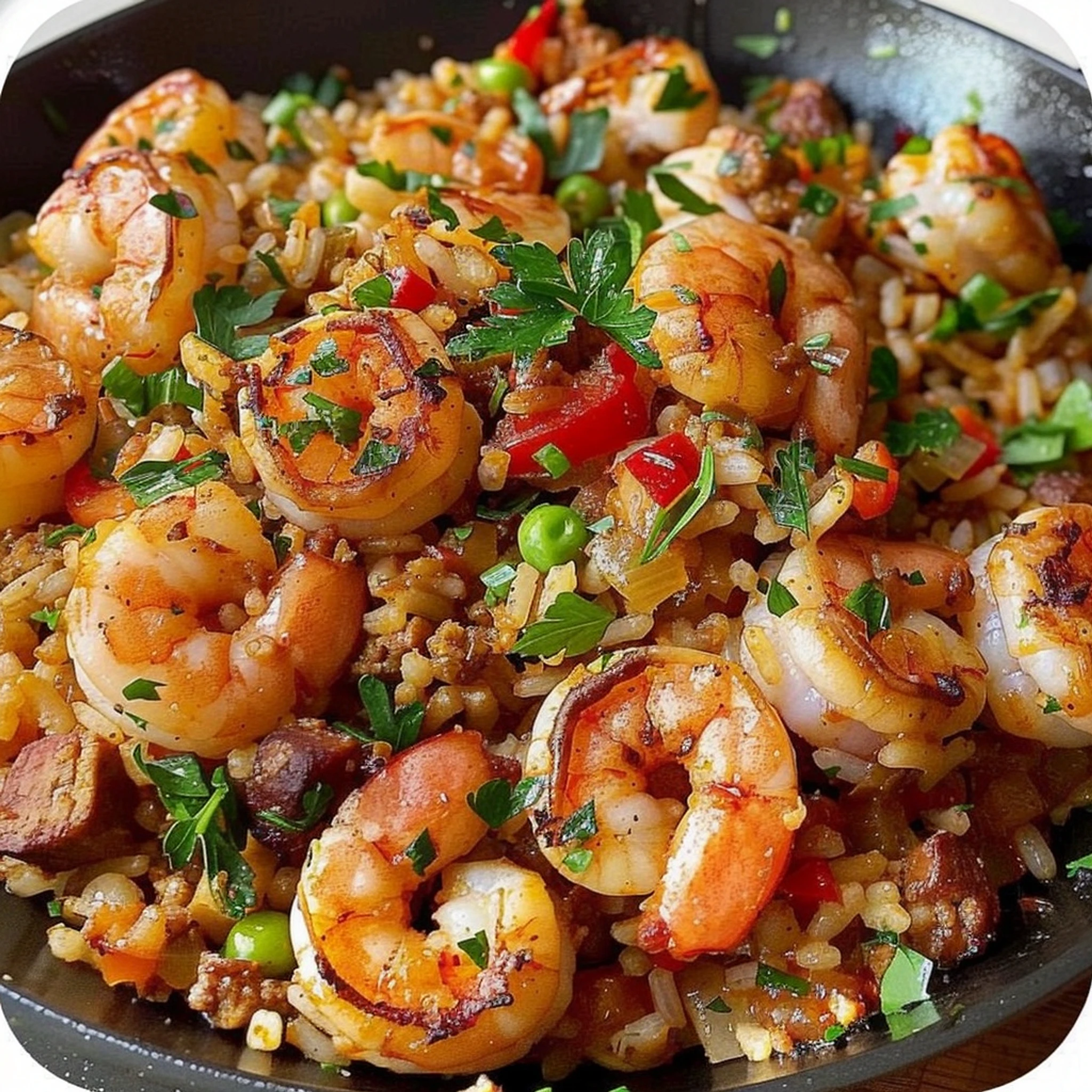 Healthy Shrimp Dirty Rice Skillet: Quick & Easy Recipe - Recipe Image