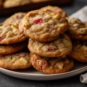 Easy Brown Sugar Rhubarb Cookies for Healthy Eating - Recipe Image