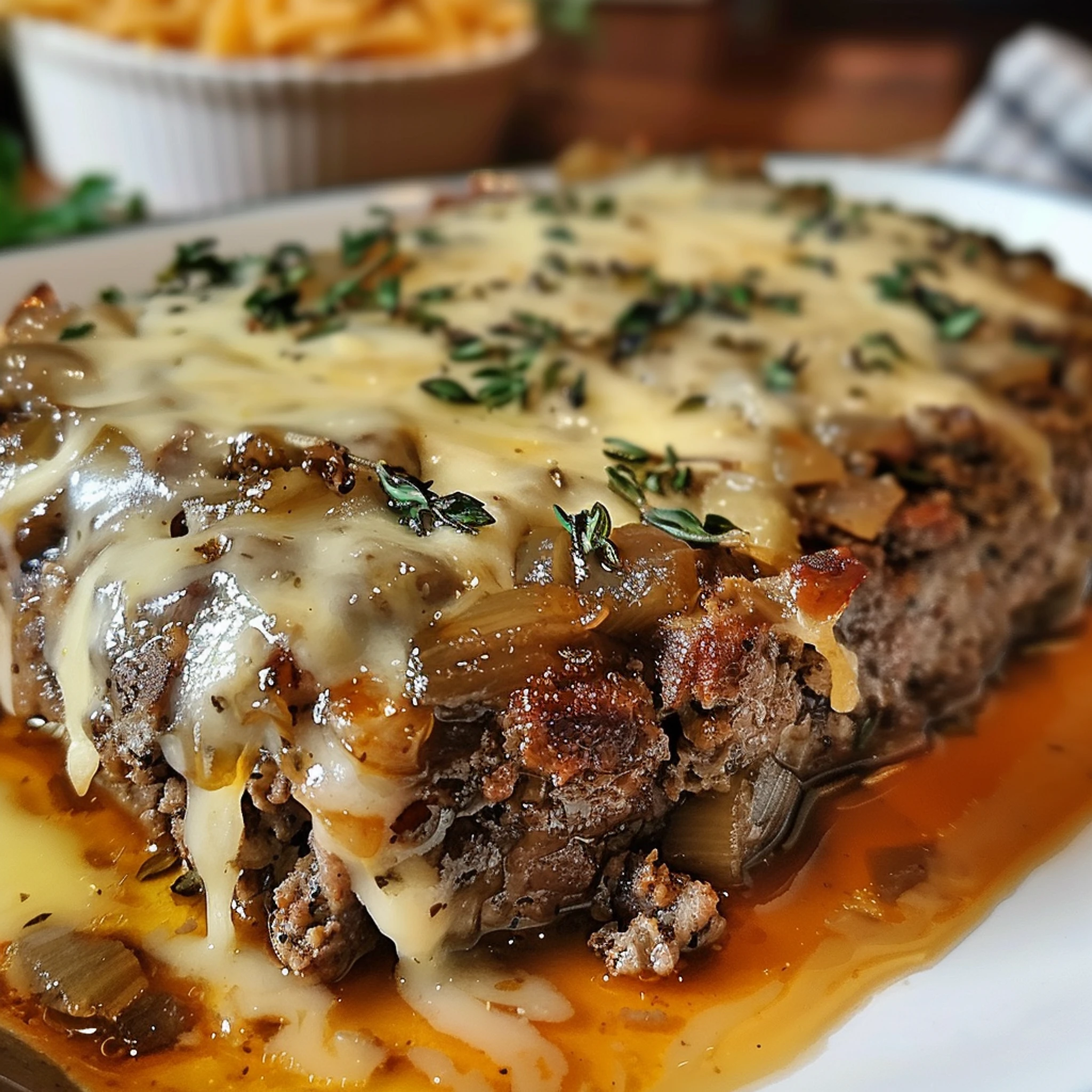Easy French Onion Meatloaf Recipe for Healthy Eating - Recipe Image