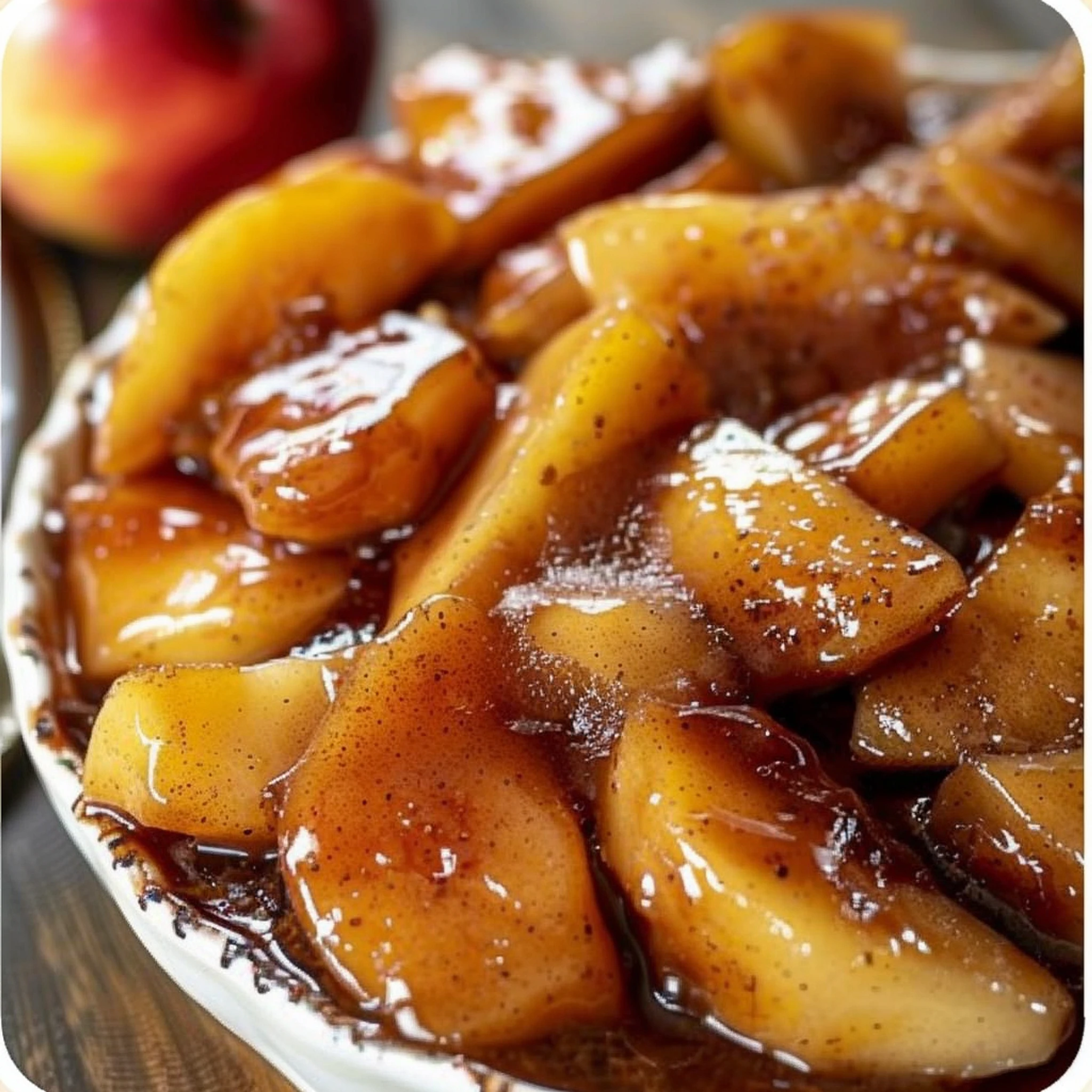 Easy Slow Cooker Fried Apples in 4 Hours for Healthy Eating - Recipe Image