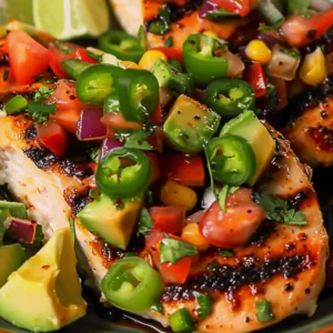 Fiesta Lime Chicken with Avocado Salsa: Easy Recipe - Recipe Image