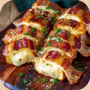 Bacon-Wrapped Grilled Cheese Fingers in 35 Minutes - Recipe Image