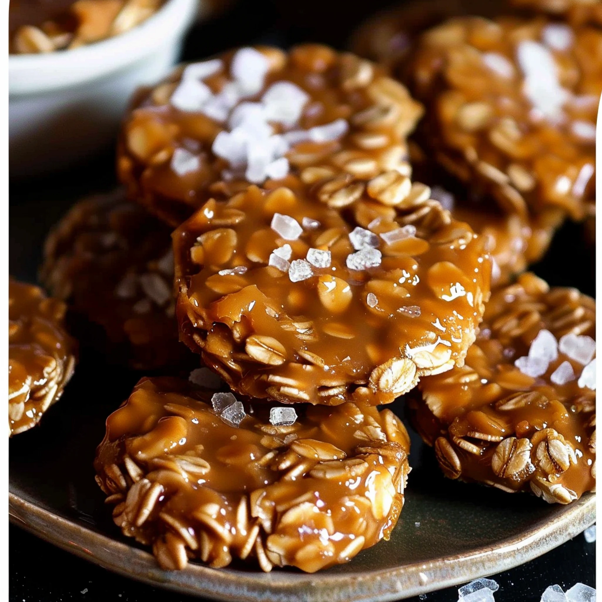Easy No-Bake Salted Caramel Cookies in 45 Minutes - Recipe Image
