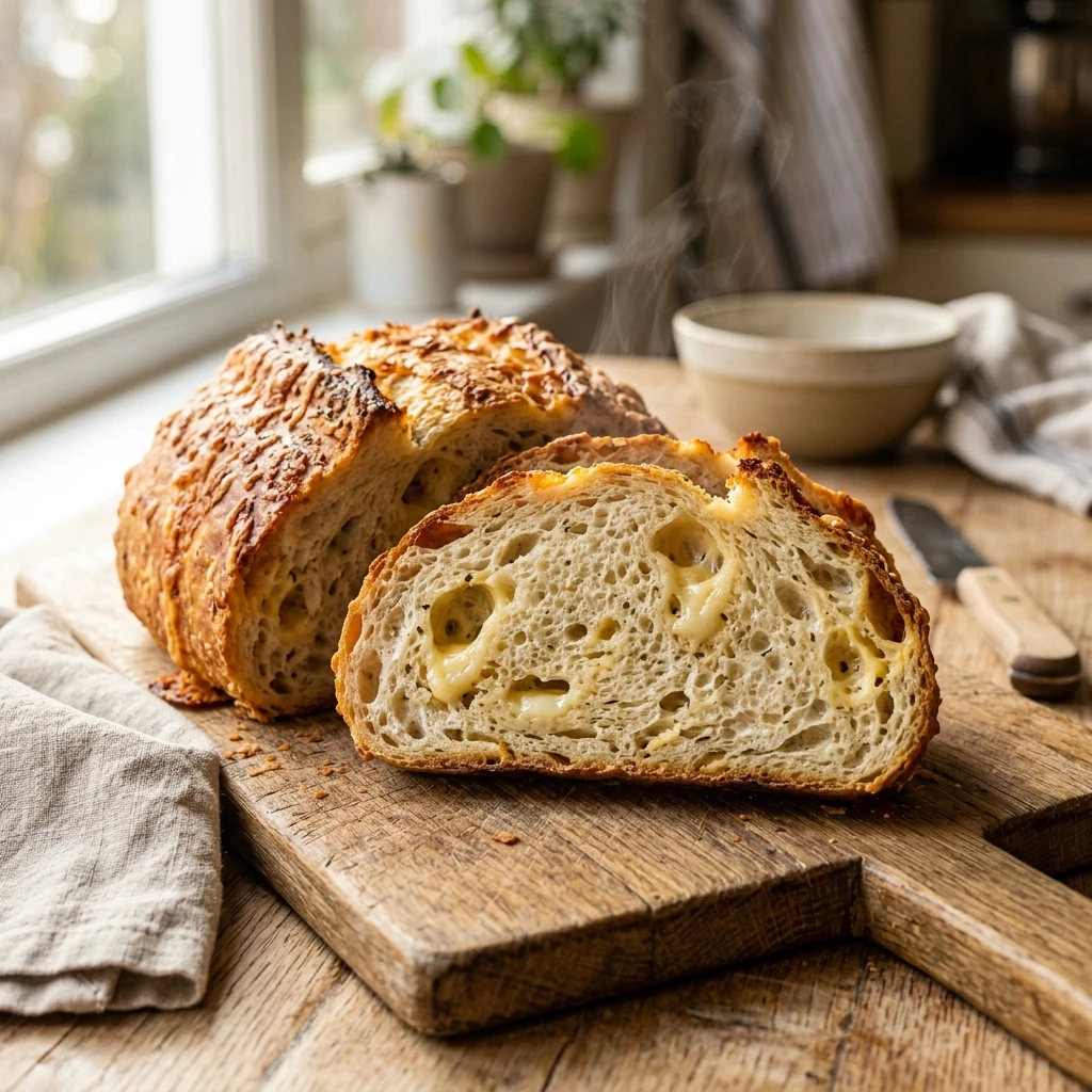 Cheesy Garlic Bread Recipe Everyone Will Crave - Recipe Image