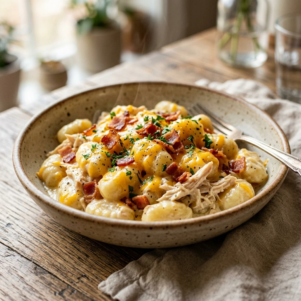Creamy Crack Chicken Gnocchi Everyone Will Beg You to Make Again - Recipe Image
