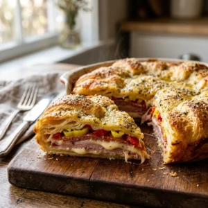 This Italian Crescent Roll Sandwich Bake Is Pure Comfort Food Magic - Recipe Image