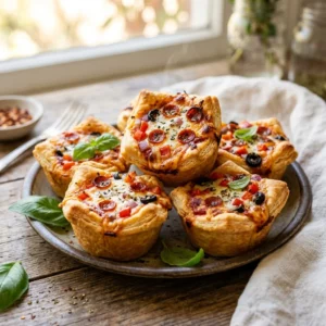 Easy Pizza Cupcakes for Snack Time - Recipe Image