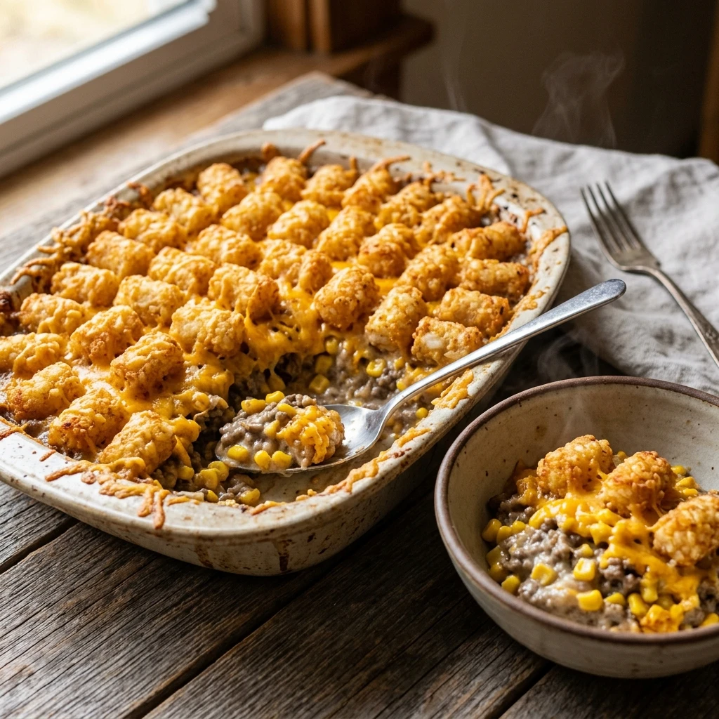 Cozy Up With This Easy Slow Cooker Cowboy Casserole - Recipe Image