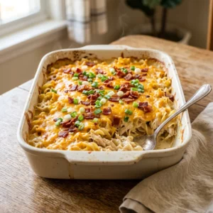 Crazy Good Casserole with Chicken, Bacon and Cheese - Recipe Image